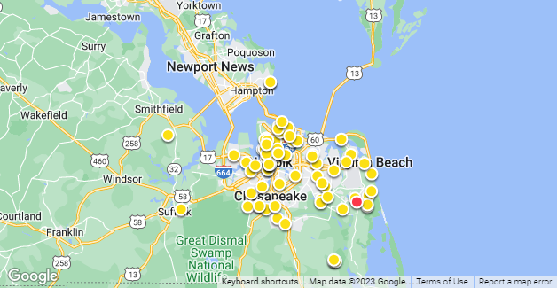 Map of sold homes